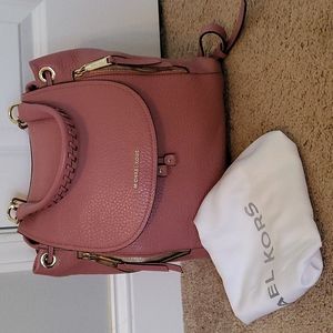 Michael Kors Large Riley Pebbled Leather Backpack